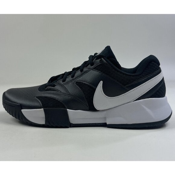 Nike Court Lite 4 Mens Tennis Shoes Sneakers Black White Hard Court FD6574-001 - Picture 6 of 8